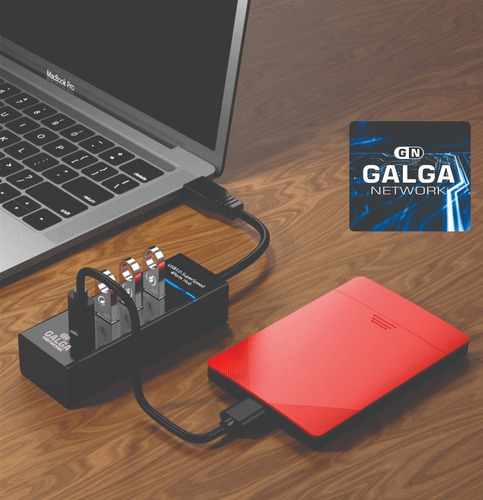 Imagen 5 de 10 de Docking Multiplica Usb 3.0 A 4 Puertos Usb Hub Adaptador