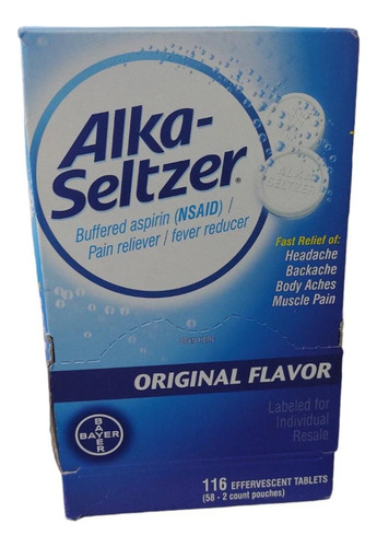 Alka Seltzer Tabletas Efervescentes Dolor De Cabeza Espalda 