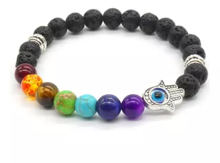 Pulsera De Mano 7 Chakras Hamsa, Meditación, Oración Budista