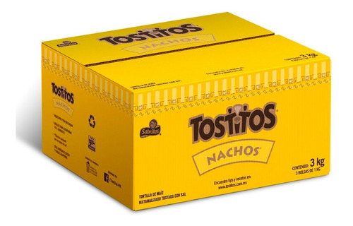 Tostitos Para Nachos Totopos De Maíz Caja 3 Kg