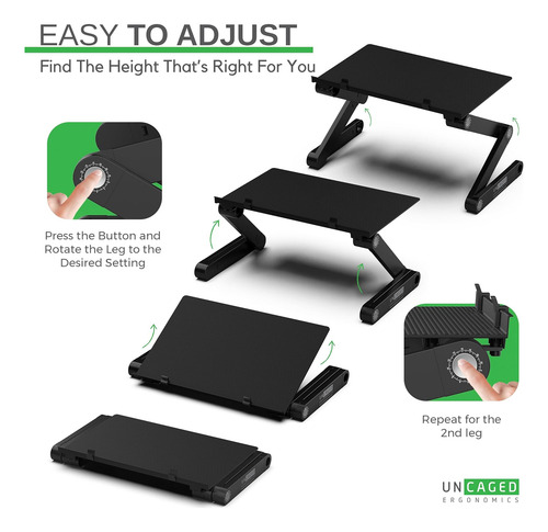 Workez Soporte Monitor Ergonómico Ajustable Altura Y Ã...
