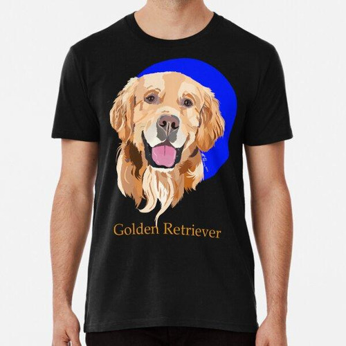 Remera Ilustración De Vector De Perro Perdiguero De Oro Algo