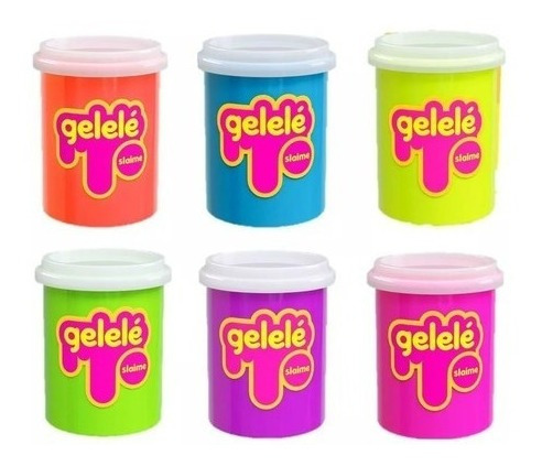 Imagem 2 de 5 de Kit Com 03 Gelelé Slime 152g -- Variados Nas Cores
