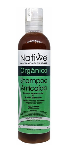 Shampoo Anticaída De Romero Y Tepezcohuite Natiwe 500 Ml