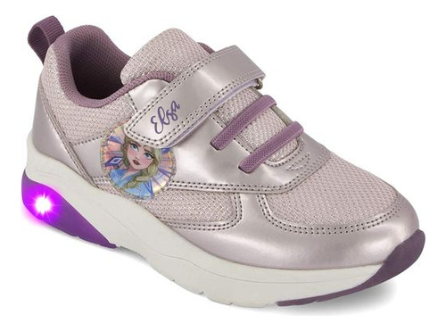 Sneaker W98305pr Liso Princesas Frozen Disney Luces