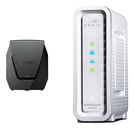 Pack Router Wi-fi 6 Synology Wrx560 + Módem Arris Sb8200