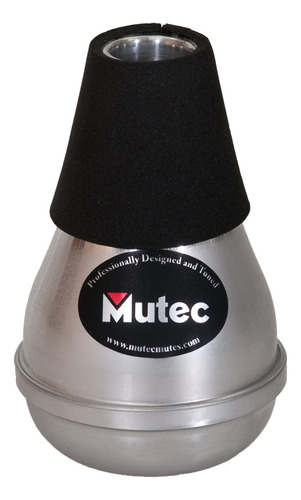 Mutec Mht164warm Up Mute Para Trompeta, Color Aluminio