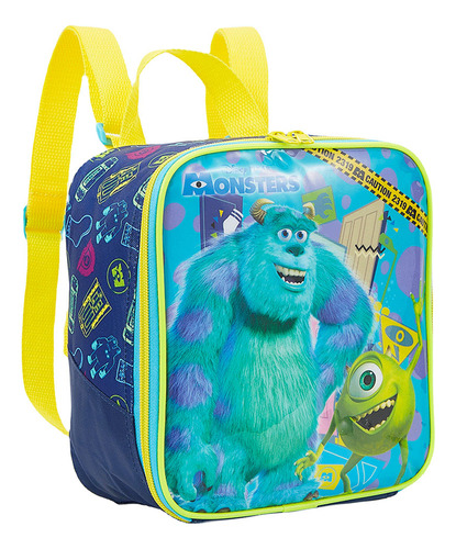 Kit De Mochila Escolar Monstros Sa Kit Monstros X Va25 Com Design Monstros S.a. - Azul
