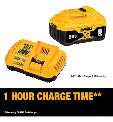 Bateria Dewalt Dcb206 20v Max Xr Litio 6.0 Ah New Look Dcb20