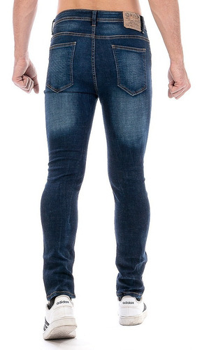 Imagen 2 de 7 de Jeans Pantalón De Mezclilla Caballero Skinny Dark Indigo