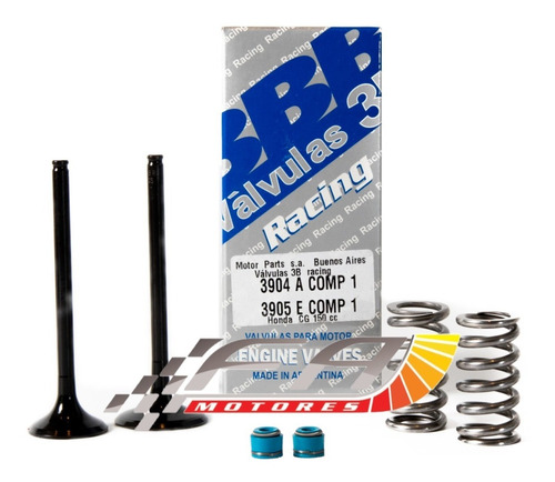 Kit Válvulas 3b Racing Honda Xr 150 L + Resortes Mpi Retenes