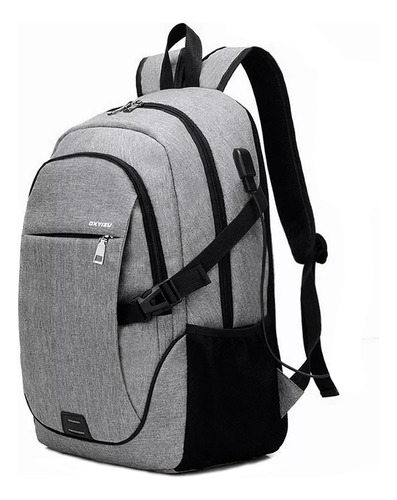 Mochila escolar Jiasha WHB278-1 color gris 35L