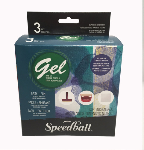 Plancha De Gel Para Impresiones Speedball Kit Basico 3pc