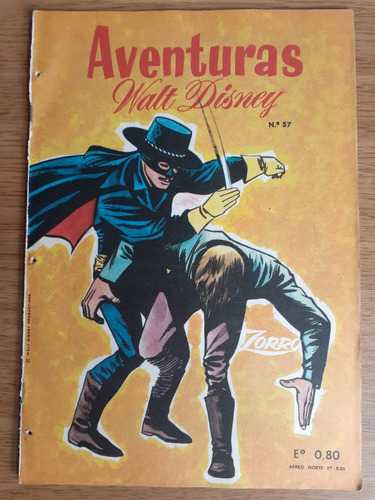 Cómic Aventuras De Walt Disney Zorro Número 57 Zig Zag