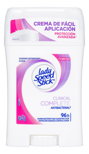 Desodorante Lady Speed Stick Clinical complete