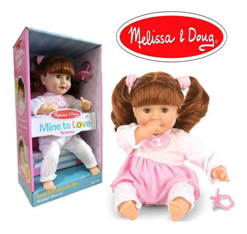 Muñeca Bebe Brianna Con Chupon Melissa Doug