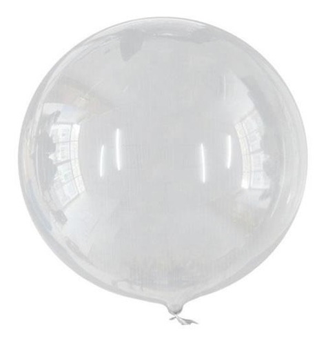 Globo Burbuja Bobo Azul Transparente 18   Paq Con 10 Piezas