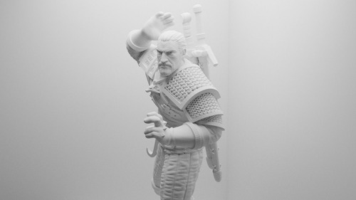 Figurita De Geralt: Héroe De The Witcher Para Tu Hogar