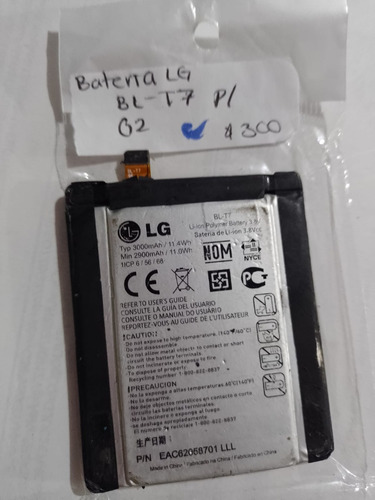 Refaccion De Carga  LG G2 Bl-t7