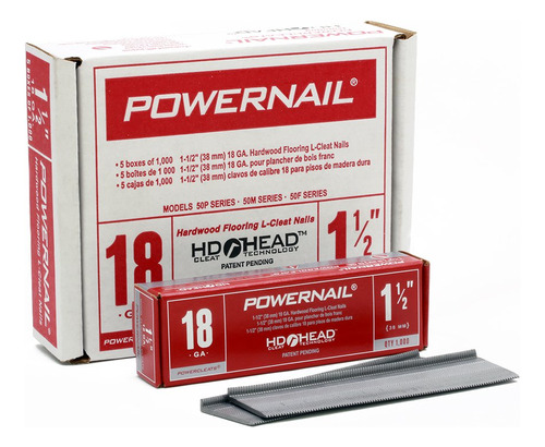 Powernail- Powercleats Calibre 18 flooring Uña 1 1 2inches-