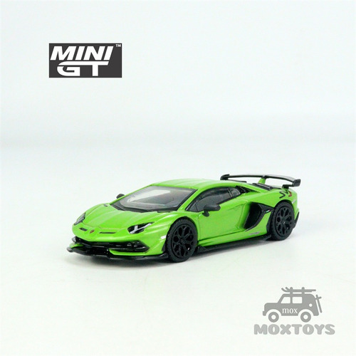 Coche Mini Gt 1:64 Lamborghini Aventador Svj Verde Fundido A