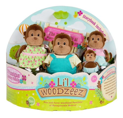 Li´l Woodzeez - Familia De Monos Con Cuento - Wz6584z