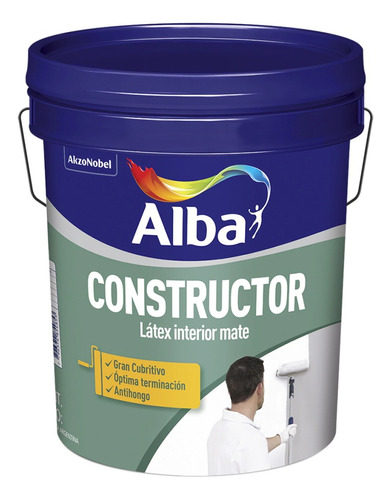 Pintura Latex Alba Constructor Interior X 4 Lts P Miguel