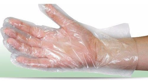 Luva Plástica Descartável Transparente C/1.000 (10pct)