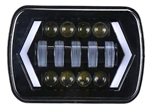 Led Faros De 5x7 6x7 H4 Jeep Blanco Ambar Flechas 4x4 Yj Xj