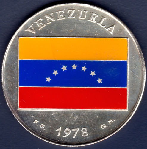 Medalla De Plata Pura Bandera E Himno Nacional De Venezuela