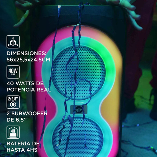 Parlante Portátil Stromberg Lumos 2 De 40 Watts