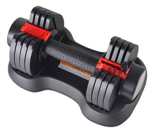 Mancuerna Ajustable Diferentes Pesos 5-25 Lb Color Negro