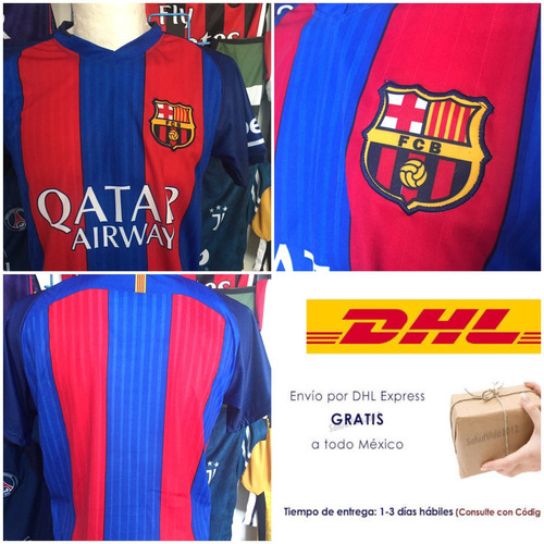 Playera Jersey Barcelona Local 2017 Hombre Envio Dhl Gratis