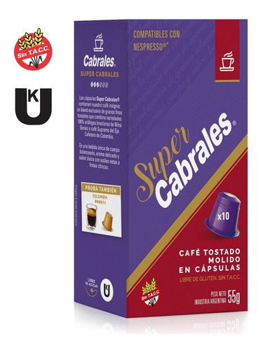 Cafe Cabrales Super Cabrales Espressarte Nespresso10 Capsula