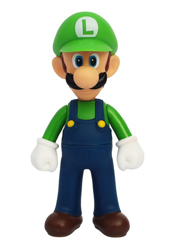 Figura De Acción Luigi 13.5cm Articulada Mario Bros 