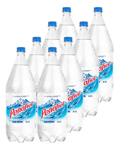 Peñafiel, Agua Mineral 2 L, Botella Pet, 8 Piezas