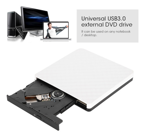 Unidade Óptica Usb3.0 Gravador De Dvd Externo 3.0