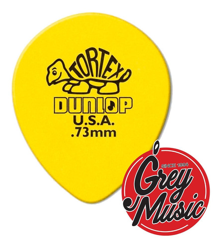 Pua Jim Dunlop 413r Tortex Tear Drop Lagrima Mini 073mm