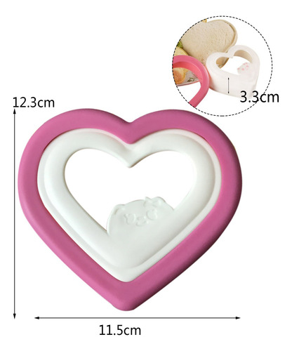 Molde Para Hacer Sándwiches Y Pan Con Forma De Corazón Calie
