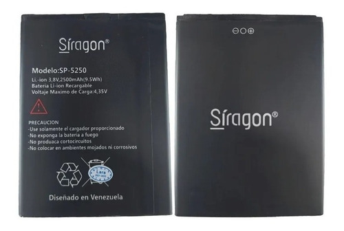 Pila Síragon Sp5250 2500mah 30dias Garantía Tienda