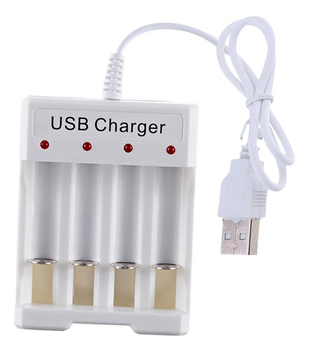 De Recargable De Con 4 Ranuras, Alimentación Usb