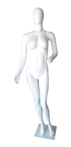 Maniqui Exhibidor Ropa Cuerpo Dama Mujer Desarmable Blanco 