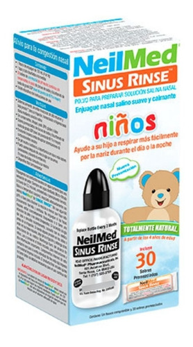 Kit De Inicio Neilmed Sinus Rinse Niños 30pz