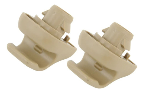 2 Grapas Visera Parasol Beige Para Honda Civic 1996-2008