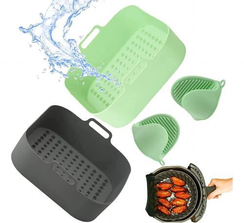 Molde De Silicona Para Freidora Aire,4 Pcs Air Fryer Silicon