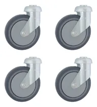 Comprar 4 Ruedas Giratorias De 100mm Para Changos De Supermercado
