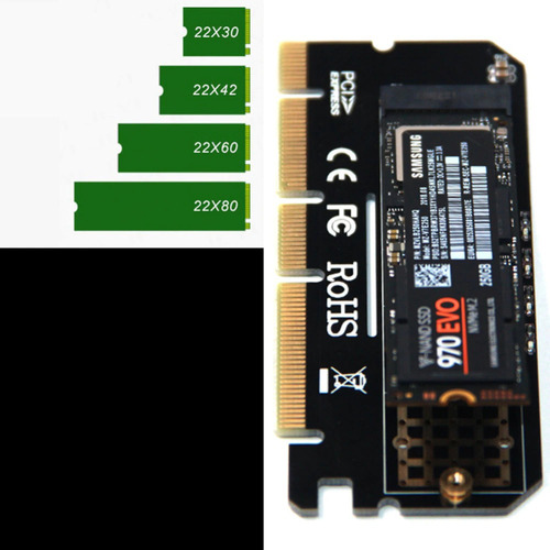 Imagen 4 de 5 de Placa Adaptador Pci-e X16 A Disco Ssd M2 Nvme