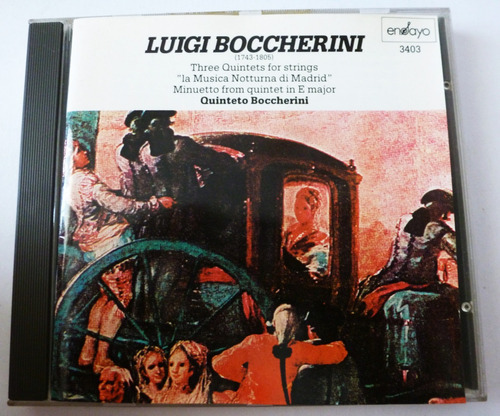 Cd Luigi Boccherini Quintetos La Music Notturna De Madrid  