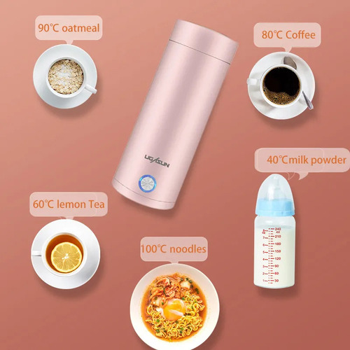 Chaleira Elétrica Portátil Thermos Coffee Bottle Ebulidor