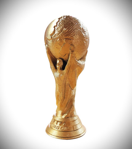 Copa Del Mundo Fifa 8cm Alto X 10 Unidades Dorado
